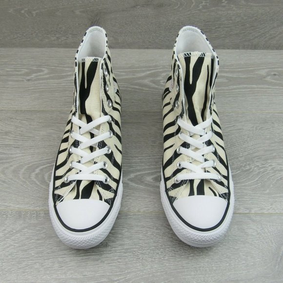 Converse CTAS HI Top Zebra Striped Sneakers - Picture 5 of 9